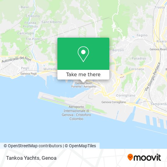 Tankoa Yachts map