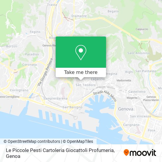 Le Piccole Pesti Cartoleria Giocattoli Profumeria map