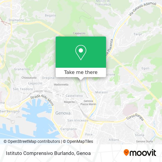 Istituto Comprensivo Burlando map