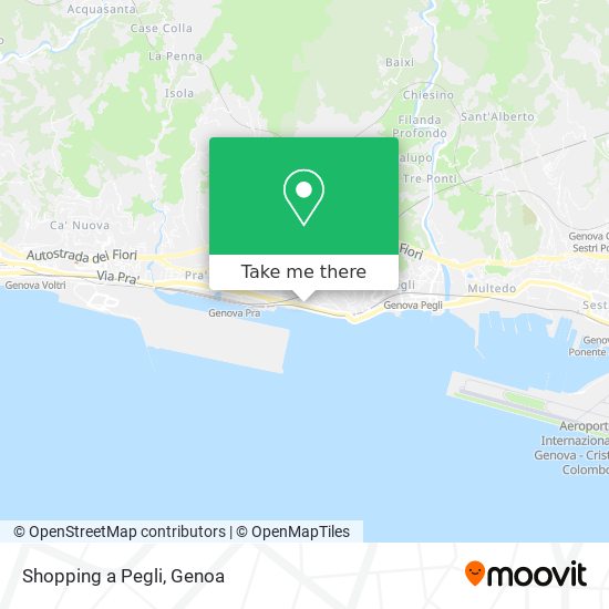 Shopping a Pegli map