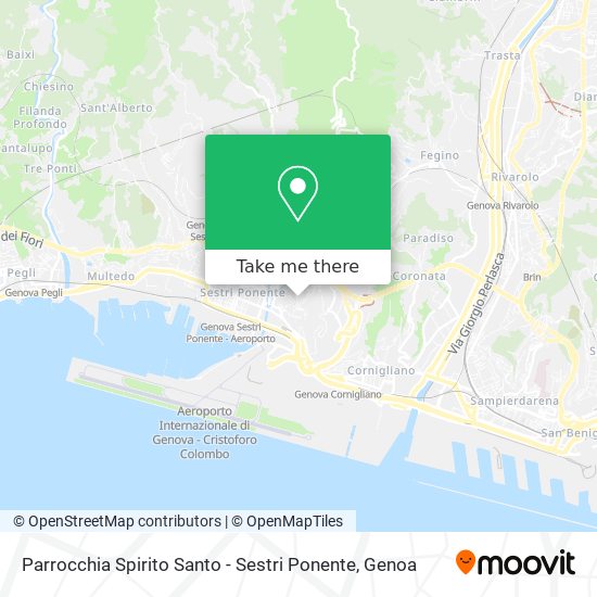 Parrocchia Spirito Santo - Sestri Ponente map