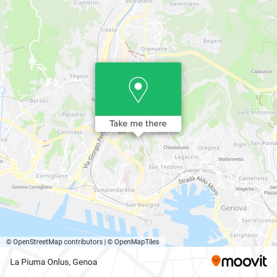 La Piuma Onlus map