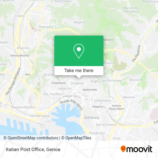 Italian Post Office map