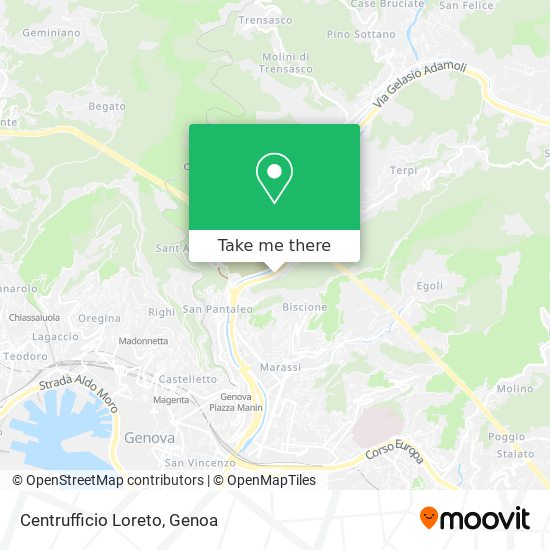 Centrufficio Loreto map