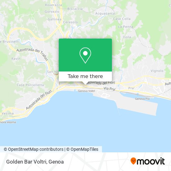 Golden Bar Voltri map