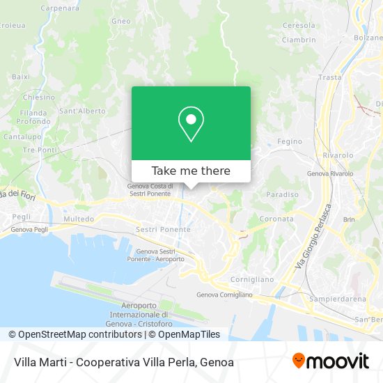 Villa Marti - Cooperativa Villa Perla map