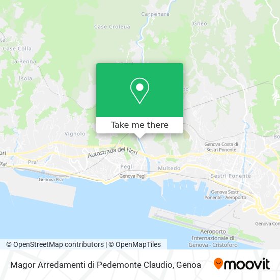Magor Arredamenti di Pedemonte Claudio map