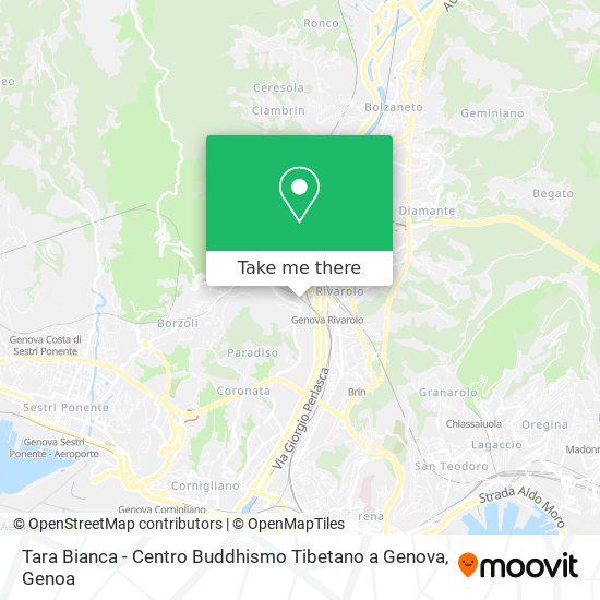 Tara Bianca - Centro Buddhismo Tibetano a Genova map