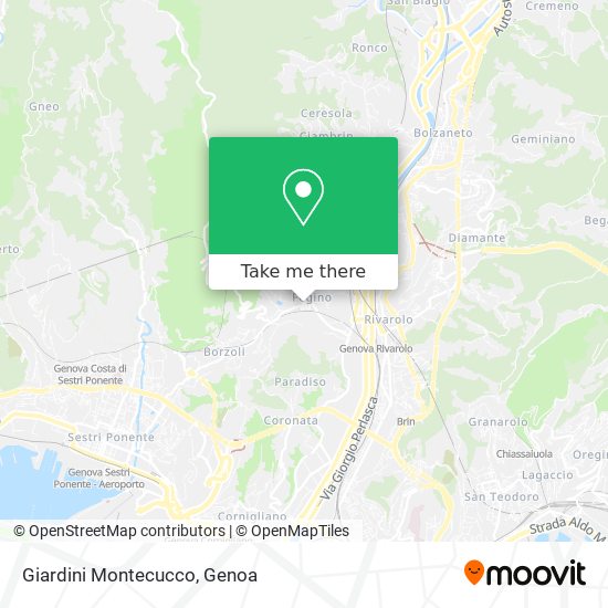 Giardini Montecucco map
