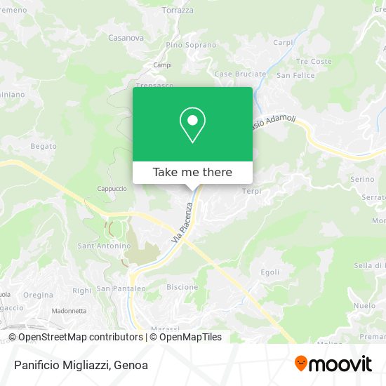 Panificio Migliazzi map