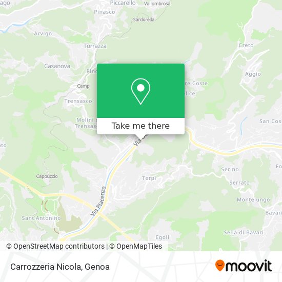 Carrozzeria Nicola map