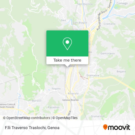 F.lli Traverso Traslochi map