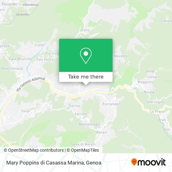 Mary Poppins di Casassa Marina map