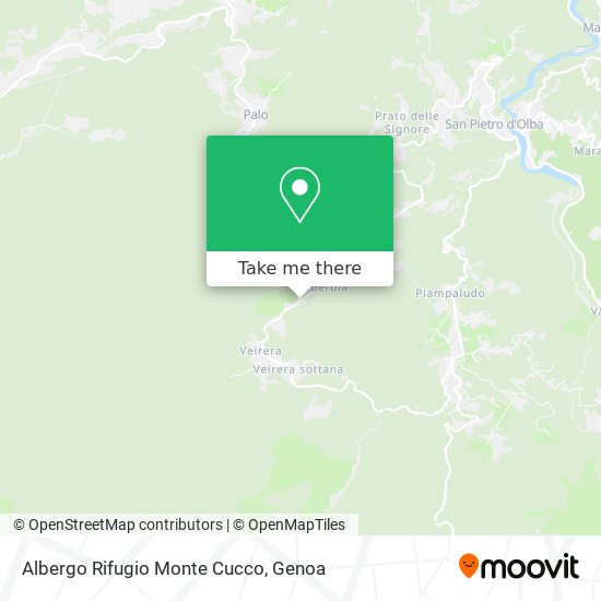 Albergo Rifugio Monte Cucco map
