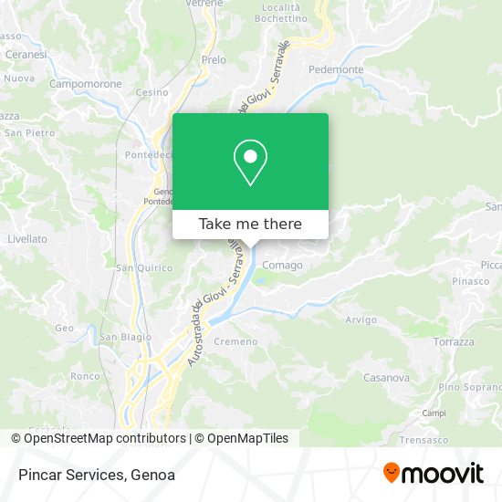 Pincar Services map