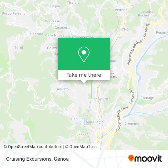 Cruising Excursions map