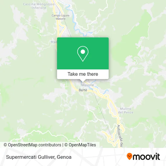 Supermercati Gulliver map