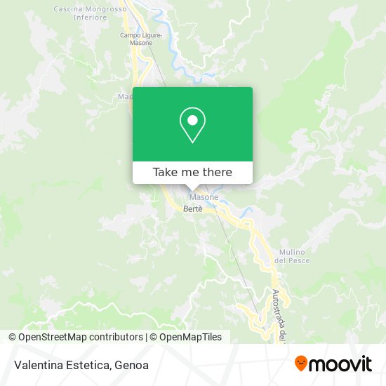 Valentina Estetica map