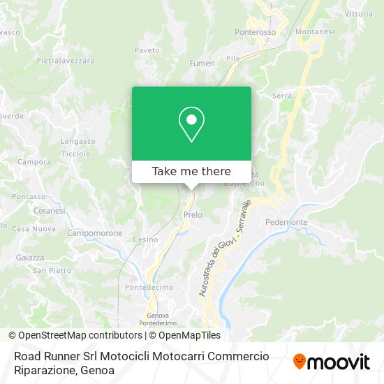 Road Runner Srl Motocicli Motocarri Commercio Riparazione map