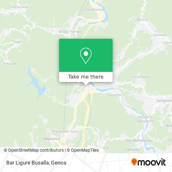 Bar Ligure Busalla map