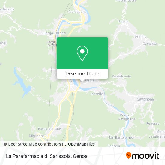 La Parafarmacia di Sarissola map