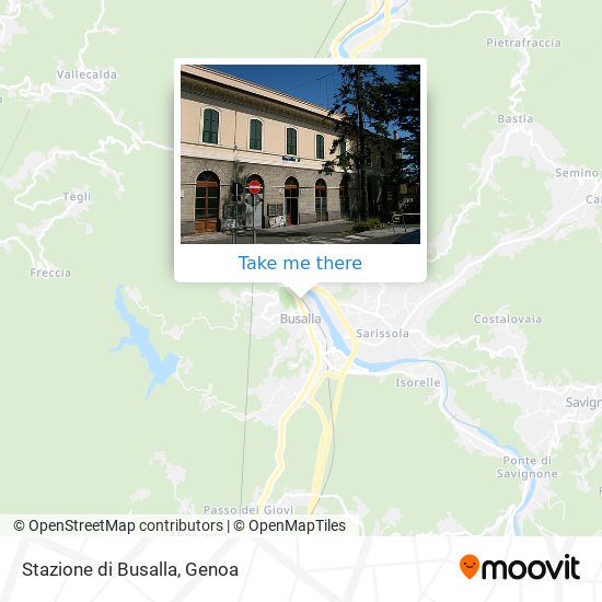 Stazione di Busalla map