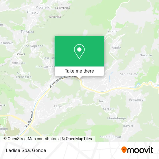 Ladisa Spa map