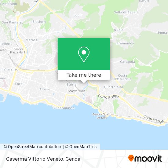 Caserma Vittorio Veneto map