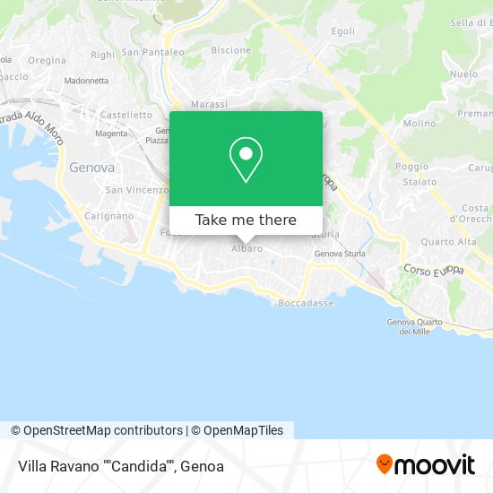Villa Ravano ""Candida"" map