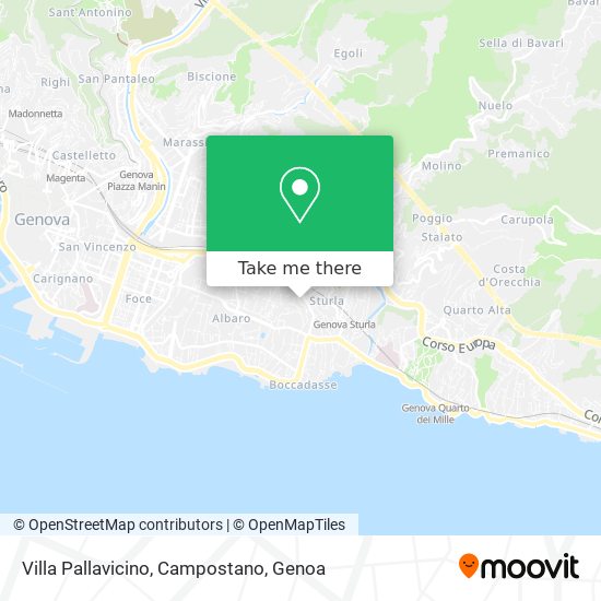 Villa Pallavicino, Campostano map