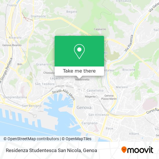 Residenza Studentesca San Nicola map