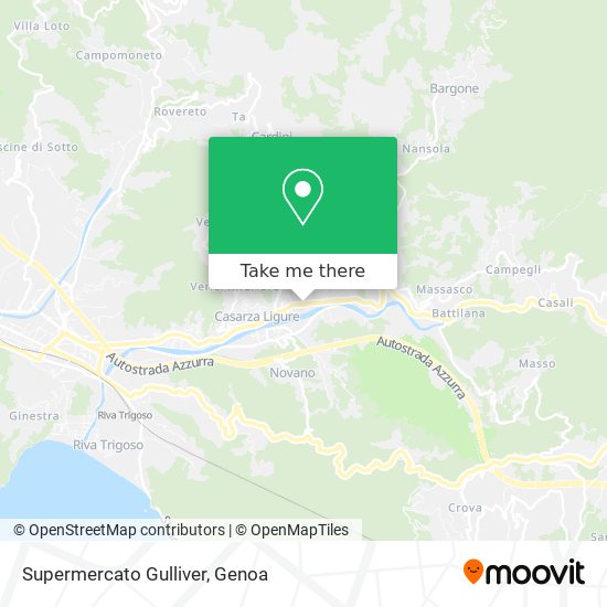 Supermercato Gulliver map