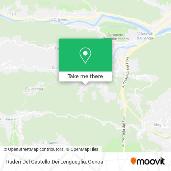 Ruderi Del Castello Dei Lengueglia map