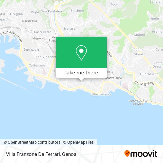 Villa Franzone De Ferrari map