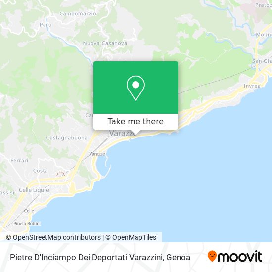 Pietre D'Inciampo Dei Deportati Varazzini map