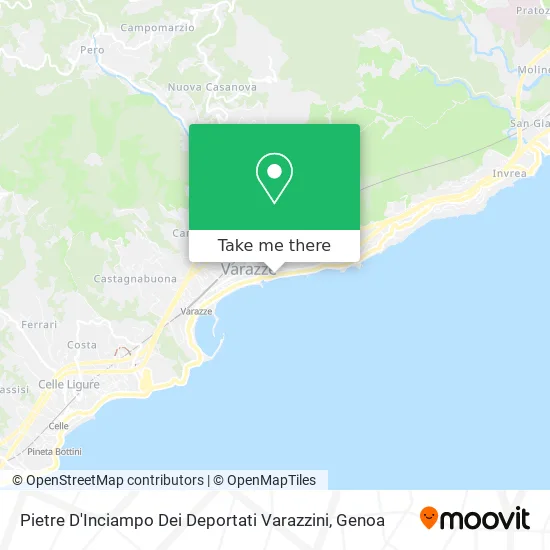 Pietre D'Inciampo Dei Deportati Varazzini map