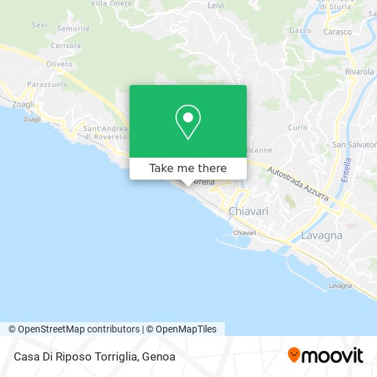 Casa Di Riposo Torriglia map