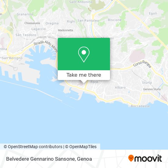 Belvedere Gennarino Sansone map