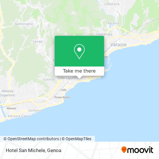 Hotel San Michele map