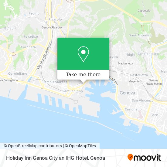 Holiday Inn Genoa City an IHG Hotel map