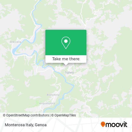 Monterosa Italy map