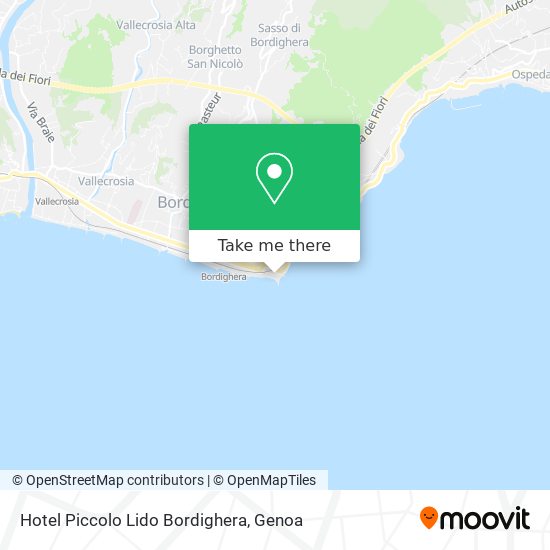Hotel Piccolo Lido Bordighera map