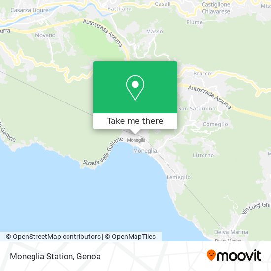 Moneglia Station map