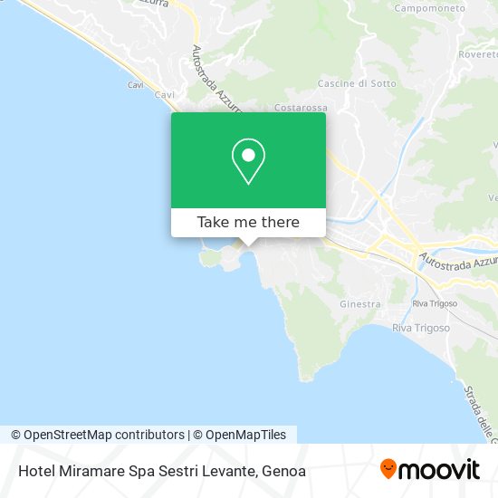 Hotel Miramare Spa Sestri Levante map