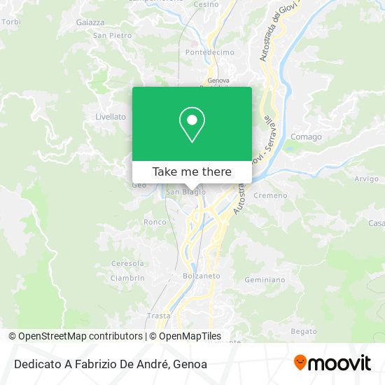 Dedicato A Fabrizio De André map