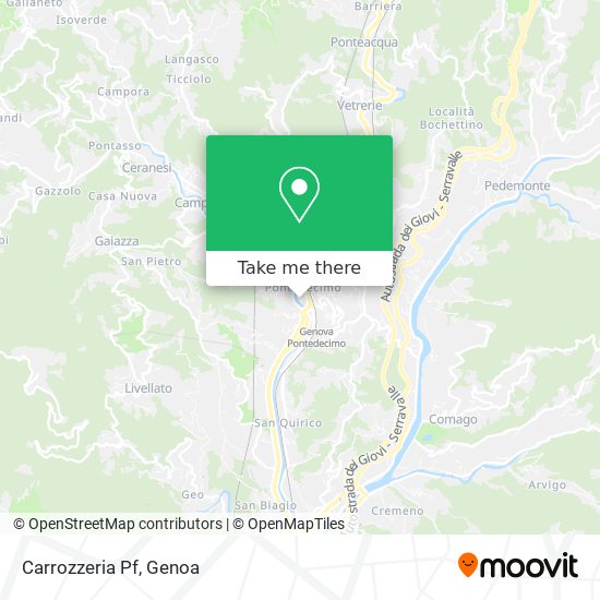 Carrozzeria Pf map
