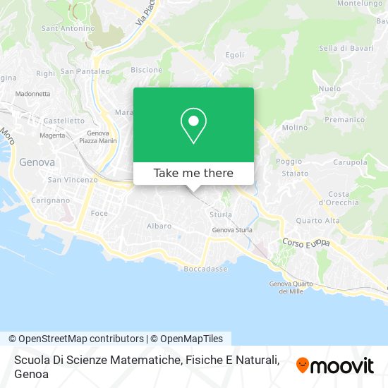 Scuola Di Scienze Matematiche, Fisiche E Naturali map