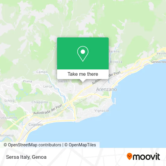 Sersa Italy map