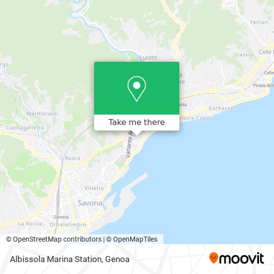 Albissola Marina Station map