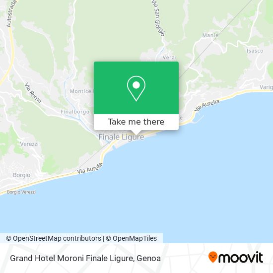 Grand Hotel Moroni Finale Ligure map